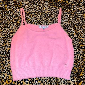 Very cute Guess fuzzy tank 💕 brand new